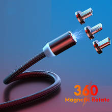 Быстрая зарядка Магнитный Кабель с разъемом Micro USB Type-C кабель для передачи данных для Iphone Xiaomi Мобильный телефон магнит для зарядки и передачи данных USb шнур провод 2024 - купить недорого