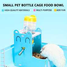 2in1plastic hamster bebedor dispensador de garrafa de água alimentador pendurado cão de estimação cobaia esquilo coelho cabeça potável fonte tubulação 2024 - compre barato