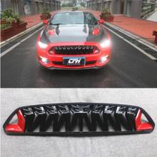 ABS Paint  Car Front Bumper Racing Grills Grille Around Trim Cover For Ford Mustang 2018 2019 2020 2021 2024 - buy cheap