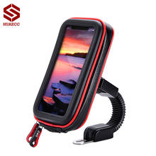 Touchable Motorcycle Moto biker Mobile Phone holder Waterproof bag GPS motor Bicycle Rear View Mirror Mount Support Stand 2024 - buy cheap