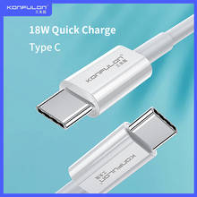 18 Вт USB Type C к USB Type C кабель, кабель для быстрой зарядки, PD Type-c, для мобильный телефон, DC15 2024 - купить недорого