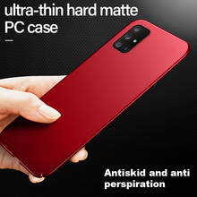 Ultra-thin Hard Matte PC Phone Case For Samsung Galaxy Note 20 10 9 8 S21 S20 S10 E 5G S9 S8 Plus A71 A51 Luxury Frosted Cover 2024 - купить недорого