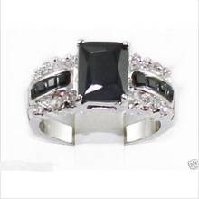 good>>>@@ Wholesale price 16new ^^^^Genuine black Tourmaline Silver ring size 7-8# 2024 - buy cheap