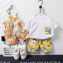 Children Clothing Summer Baby Clothes Boys Sport T-Shirt Camouflage Shorts Pants 2Pcs/Set Toddler Casual Costume Kids Tracksuits 2024 - buy cheap
