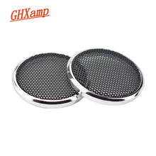 GHXAPM 2PCS 1 inch Tweeter Speaker Grill Mesh Enclosure netting Protective Cover DIY Electroplated silver ring spray black 2024 - buy cheap
