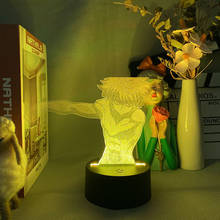 Killua-Lámpara de noche de ilusión 3D, imagen de estilo Retro grabada con láser, iluminación acrílica hacia arriba, decoración de Manga para habitación de Otaku, Anime 2024 - compra barato