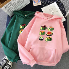 Winter Korean Fashion Avocado Letter Print Long Sleeve Hoodies Harajuku Kawaii Oversized Streetwear Sweatshirt Hoody Sudaderas 2024 - buy cheap