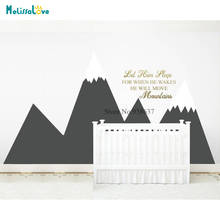 Let Him Sleep Quote Mountains Decal Baby Room Decal Headboard Nursery Wall Sticker BB863 2024 - buy cheap