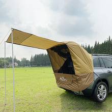 Tienda multifuncional para maletero de coche, sombrilla a prueba de lluvia, Simple, para autocaravana, con 2 tubos de hierro, para viaje, barbacoa y Camping 2024 - compra barato