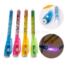 4PC Invisible Ink Pen With Light Magic Marker Kid Pen for Secret Message Drop Shipping 2024 - buy cheap