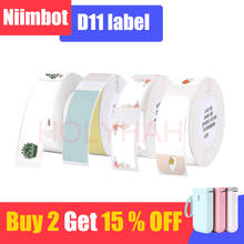 Niimbot  D11 Label Sticker Paper White Colorful Transparent Waterproof Oil Proof  for Label Printer Maker Refill Price Tag 2024 - buy cheap