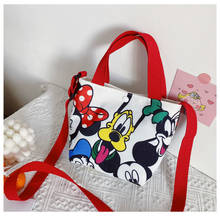 Disney children's small bag  new canvas shoulder bag cartoon Mickey mouse baby coin purse girl crossbody bag 2024 - buy cheap