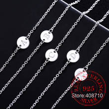 Pulsera de plata de ley 925 con letras de A-Z para mujer, brazalete, cadena de eslabones, accesorios de joyería 2024 - compra barato