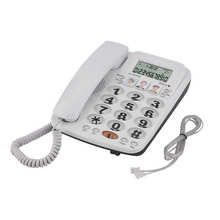 Настольный проводной стационарный телефон, стационарный проводной телефон с отображением номера, стационарный телефон для дома, офиса, гостиницы, бизнеса 2024 - купить недорого