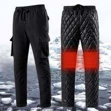 Windproof Unisex USB Electric Heated Warm Thermal Pants Women Men Hiking Pants Outdoor Heating Trousers Winter Sports Pants 2024 - buy cheap