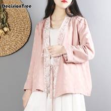 2022 kimono cardigan chinese style costume tops camisa china mujer hanfu shirt blouse hanfu chiffon blouse oriental hanfu 2024 - buy cheap
