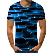 Новая футболка 3D, лето 2021, забавная футболка, блестящая и Ослепительная, футболка с 3D-принтом 2024 - купить недорого