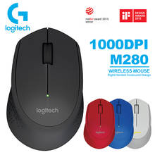 Logitech-ratón inalámbrico M280 para ordenador, dispositivo con conectividad inalámbrica de 1000DPI y 2,4 GHz, para Windows Mas OS 2024 - compra barato