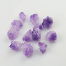 Amethyst cluster small quartz crystal minerals gemstones reiki healing garden home decoration 2024 - buy cheap