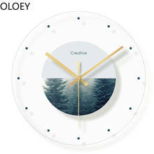 Nordic Big Silent Wall Clock Modern Blue Glass Wall Decoration Kitchen Secret Stash Reloj Cocina Vintage Home Decor Kitchen 2020 2024 - buy cheap