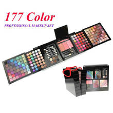 Pro Makeup Set 177 Colors Multicolor Shimmer Glitter Matte Long Lasting Eyeshadow Palette Blush Power Lipstick Maquillaje Mujer 2024 - buy cheap