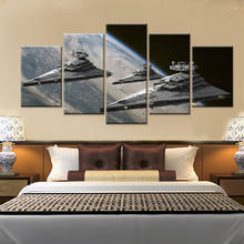 Space ship spacecraft HD Prints Canvas Art Painting For Living Room Wall Decor 5 Pieces Picture Star Destroyer Wars World Poster 2024 - buy cheap