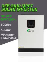 Inversor solar 5000va, 5000w, 48v, 80a, mppt, onda senoidal pura, off grid, inversor solar sem bateria, pode correr 120-450vd 2024 - compre barato
