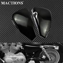 Мотоциклетная боковая крышка масляного бака для аккумулятора защита обтекателя Черный для Harley Sportster Iron 1200 883 XL883 XL1200 Forty Eight 2004-2013 2024 - купить недорого