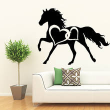 Mural de caballo para pared removible, calcomanía de vinilo removible, papel de pared, adhesivos artísticos 2024 - compra barato