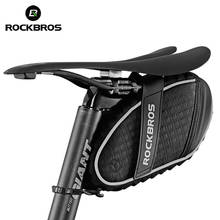 ROCKBROS 3D Shell Rainproof Bike Saddle Bag Reflective Bicycle Bag Shockproof Cycling Rear Seatpost Bag MTB Bike Accessories 2024 - buy cheap