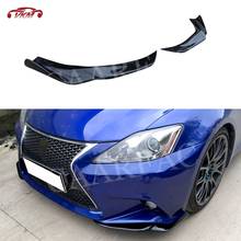 Carbon Fiber Material Front Bumper Lip Flaps Apron Car Decoration for Lexus IS250 300 350 IS F Sport Sedan 4 Door 2006-2012 2024 - buy cheap