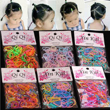 NEW Fashion Girls Colorful Rubber Bands Gum For Ponytail Holder Elastic Hair Bands  Kids Safe Hair Ropes Hair Accessories 2024 - buy cheap