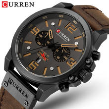 CURREN 8314 New Mens Watches Top Brand Luxury Men Military Sport Wristwatch Leather Quartz Watch erkek saat Relogio Masculino 2024 - buy cheap