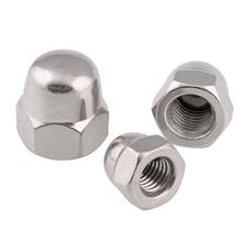 304 Stainless steel Acorn nut  fine tooth cap nut round ball head nut 5pcs 2024 - buy cheap
