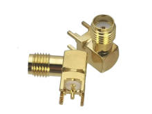 1Pcs Connector SMA Female jack Right angle Solder PCB Mount RF Adapter Coaxial High Quanlity 2024 - buy cheap