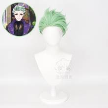 Sebek-Peluca de pelo sintético para fiesta de Halloween, pelo trenzado de País de las Maravillas, color verde claro, resistente al calor, peluca gratis 2024 - compra barato