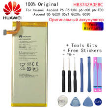 Hua Wei-batería 100% Original HB3742A0EBC para Huawei Ascend P6 P6-U06 p6-c00/Ascend G6 G620 G621 G620s G630, batería Akku, para Huawei Ascend P6 p6-T00 2024 - compra barato