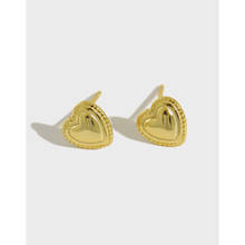 YPAY Pure 100% S925 Sterling Silver Love Heart Earrings For Women Girls Korean Simple Cute Earring Brinco Fine Jewelry YME292 2024 - buy cheap