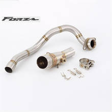 Motorcycle scooter muffler for Forza 300 modified front section full connecting pipe exhaust pipe 2024 - buy cheap