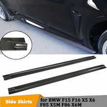 Carbon Fiber Side Skirts for BMW F15 F16 X5 X6 F85 X5M F86 X6M M-TECH M-SPORT 2014 UP 2024 - buy cheap