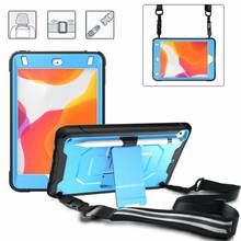 Kids Safe Silicone PC+TPU Shockproof Tablet Case for iPad Mini 4 5 7.9 inch 2019 with Hand Strap Shoulder Stand Cover Coque+pen 2024 - buy cheap