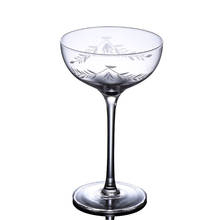 Copo de vinho, estilo japonês, esculpido em cristal, boca larga, coquetel, champanhe, queimadura, copo margarida, bar, utensílios de vidro 2024 - compre barato