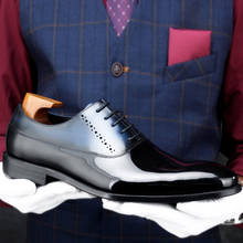 Роскошные мужские свадебные туфли-оксфорды ручной работы из натуральной кожи; итальянские Мужские модельные туфли с острым носком и шнуровкой в деловом стиле; HKN170 2024 - купить недорого