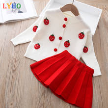 LYHO Baby Clothes Toddler Girls' Winter Clothes Set Cute Little Girls Sweater for Kids Long Sleeve Dress Children Spring Outfit 2024 - buy cheap