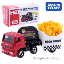 Takara Tomy Tomica No.55 Isuzu Giga-Coche de patatas fritas para niños, juguete de vehículo a Motor, modelo de Metal fundido a presión, nuevo 2024 - compra barato