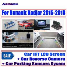 Камера заднего вида для Renault Kadjar 2015-2018 цифровая система датчиков парковки/Автомобильный дисплей заднего вида 2024 - купить недорого
