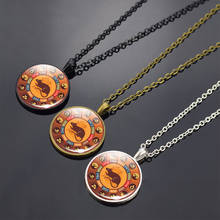 12 Zodiac Sign Photo Bronze Necklace Rat Ox Tiger Glass Cabochon Necklaces Fashion Constellation Pendants Women Men Jewelry gift 2024 - buy cheap