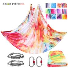 Ombre Dyeing 5.5Yard/5M Nylon Aerial Yoga Swing & Hammock Kit for Improved Yoga Inversions, Flexibility & Core Strength 2024 - buy cheap