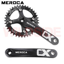 MEROCA MTB Mountain bike Square Hole crankset 170mm 32/34/36/38/40/42T chainring 104 BCD bicycle Crankset bike parts 2024 - buy cheap