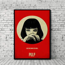 Classical Movie Pulp Fiction Minimalist Wall Art Canvas Poster Print Canvas Painting Oil Decorative Picture Bedroom Home Decor 2024 - buy cheap